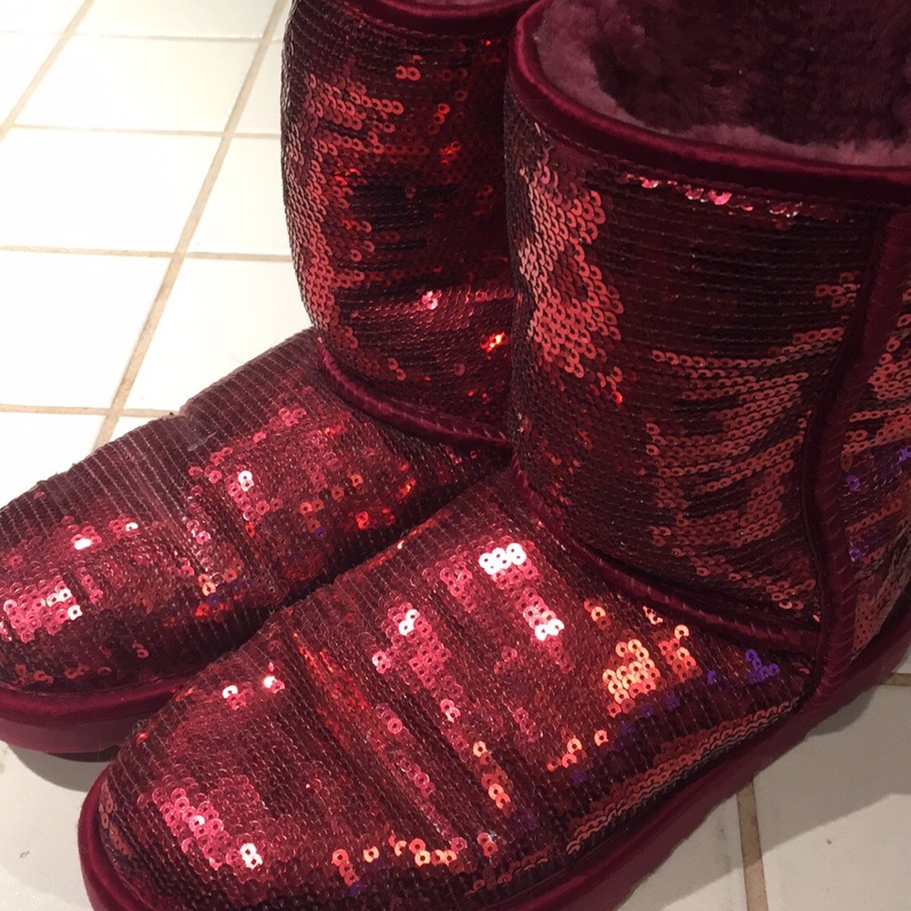 Pink Sequin Ugg boots